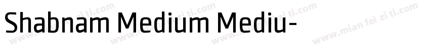 Shabnam Medium Mediu字体转换